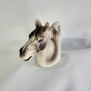 Vtg Bay Horse Creamer with price tag of 19 cents from Woolworths